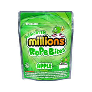 Millions Rope Bites Apple Mylar Bags / Cali Packs / Edibles Packaging