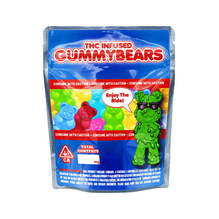 Gummy Bears Mylar Bags / Cali Packs / Edibles Packaging