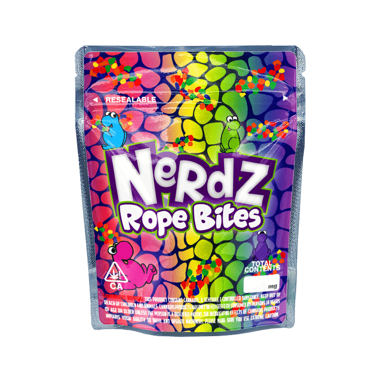 Nerds Rope Bites Mylar Bags / Cali Packs / Edibles Packaging